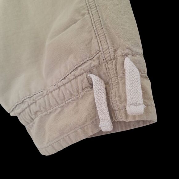 Joie Ripstop Cropped Cargo Pants VTG Y2K MADE IN USA Khaki Button Fly size 27 - Picture 4 of 16